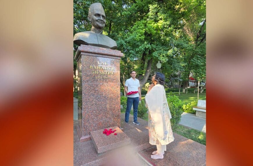 14 May 2026 : Visited the memorial of our former Prime Minister of India Lal Bahadur Shastri ji in Tashkent, Uzbekistan